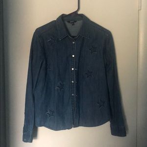 Express Denim Button Down Shirt